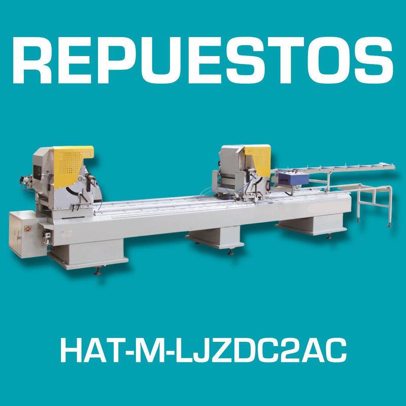 Repuestos de Ingleteadora Doble Cabezal 45°–90° con Display Digital | Double Miter Saw 450×3600mm. Código HAT-M-LJZDC2AC.V