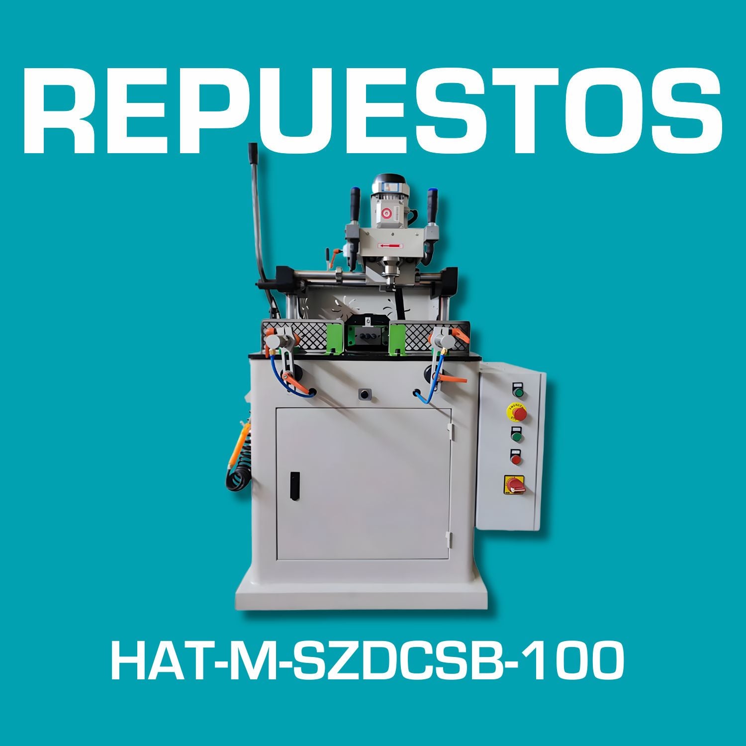 Repuestos de Copiadora de Ranuras para Cerraduras perfiles ventana PVC | Lock Hole Processing Machine. Código HAT-M-SZDCSB-100