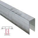 Refuerzo de Acero 1.2mm Perfil "U" 35×17×35mm para Pilastra HAT004 Serie abatible UPView 60mm  5.9m