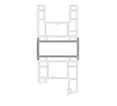 Perfil unión UPVC adaptador rectangular 60mm Serie abatible UPView Carbone Espesor 2.5mm Largo 5.85m Color Negro Microtexturizado