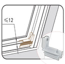 Tope amortiguador para marco de ventana corrediza uPVC alta resistencia para ventanas y puertas corredizas Anti-Strike Block 59.5mm uPVC Refuerza el cierre y evita golpes