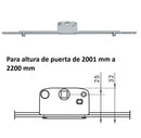 Barra de transmisión Transmisor 4 Puntos de Cierre Para Ventanas y Puertas Abatibles o Corredizas en PVC y Aluminio (altura de puerta 2001mm-2200mm)