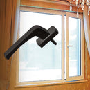 Manilla Maneta Operadora sistema oscilobatiente de Barra Transmisora Cierre ventanas uPVC color Negro