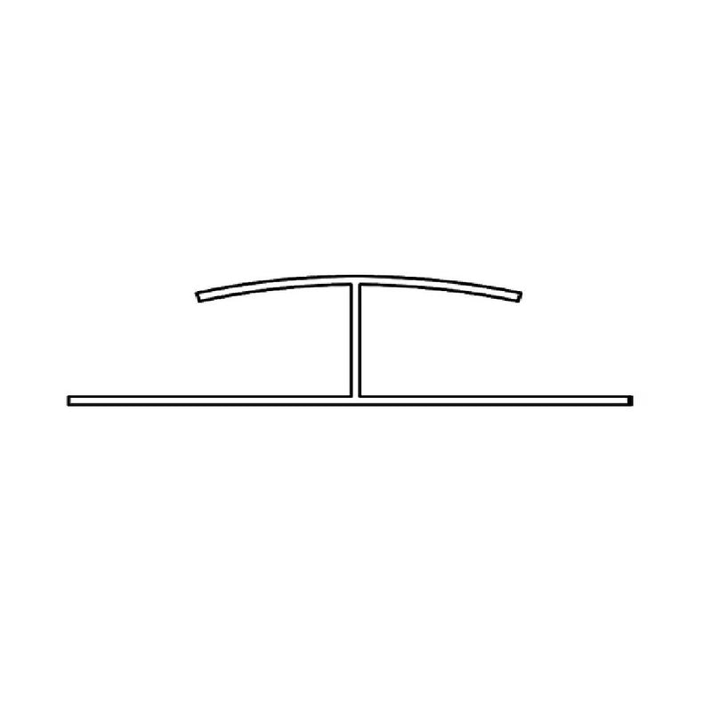 Union tipo H accesorio Cielo Raso PVC techo Blanco BRILLO 5.95m  Resistente a Humedad Fácil Instalación Alta Durabilidad