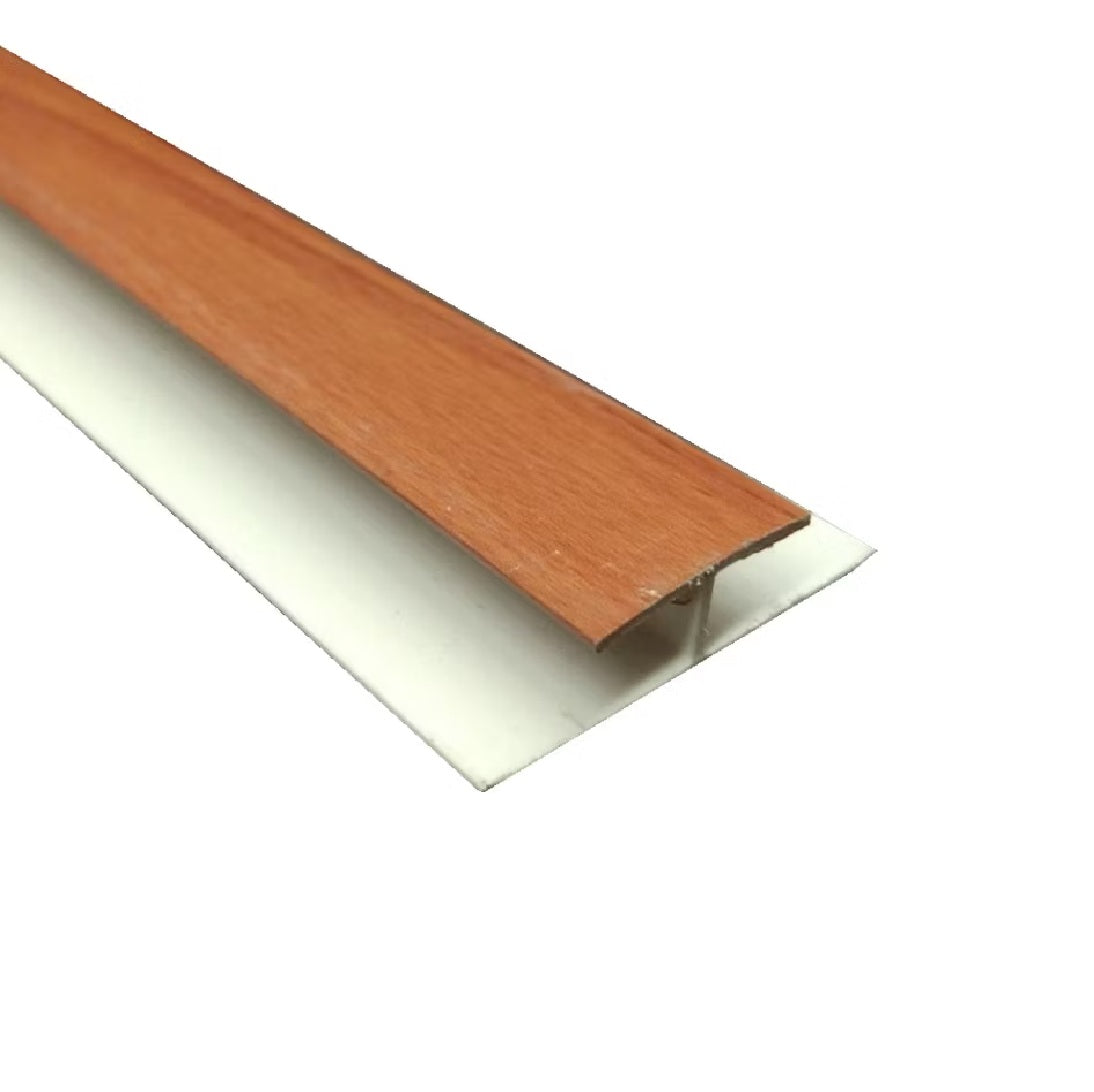 Union tipo H accesorio Cielo Raso PVC techo Nogal madera  5.95m  Resistente a Humedad Fácil Instalación Alta Durabilidad