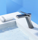 Grifo para lavamanos 25 cm Monomando pluma lavabo Gris Mate de alta calidad