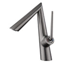 Grifo para lavamanos 27 cm Monomando pluma lavabo Gris mate de alta calidad