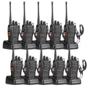 Radios Walkie Talkie Baofeng con cargador y auricular color Negro 400-470 bidireccionales de mano recargables de 16 canales (paquete de 10)