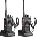 Radios Walkie Talkie Baofeng con cargador y auricular color Negro 400-470 bidireccionales de mano recargables de 16 canales (paquete de 10)