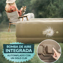 Colchón Inflable Con Bomba Eléctrica Incorporada (Full). Colchón De Aire Automático Y Portátil. Cama De Aire con 2 almohadas. Carga Tipo C (200×150×40cm).