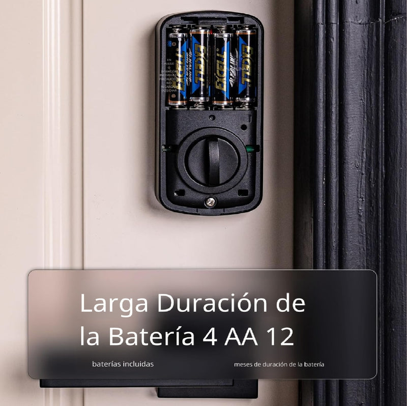 Cerradura Inteligente Digital Cerrojo Smart Lock 4 en 1 Huella Llave contraseña Bluetooth fácil de instalar