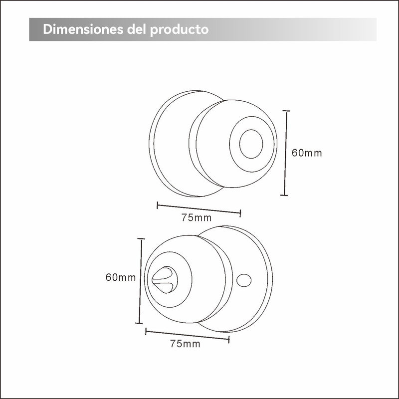 Cerradura Inteligente perilla pomo de puerta Cerrojo Smart Lock 4 en 1 Llave Huella llave Bluetooth Tuya app fácil de instalar