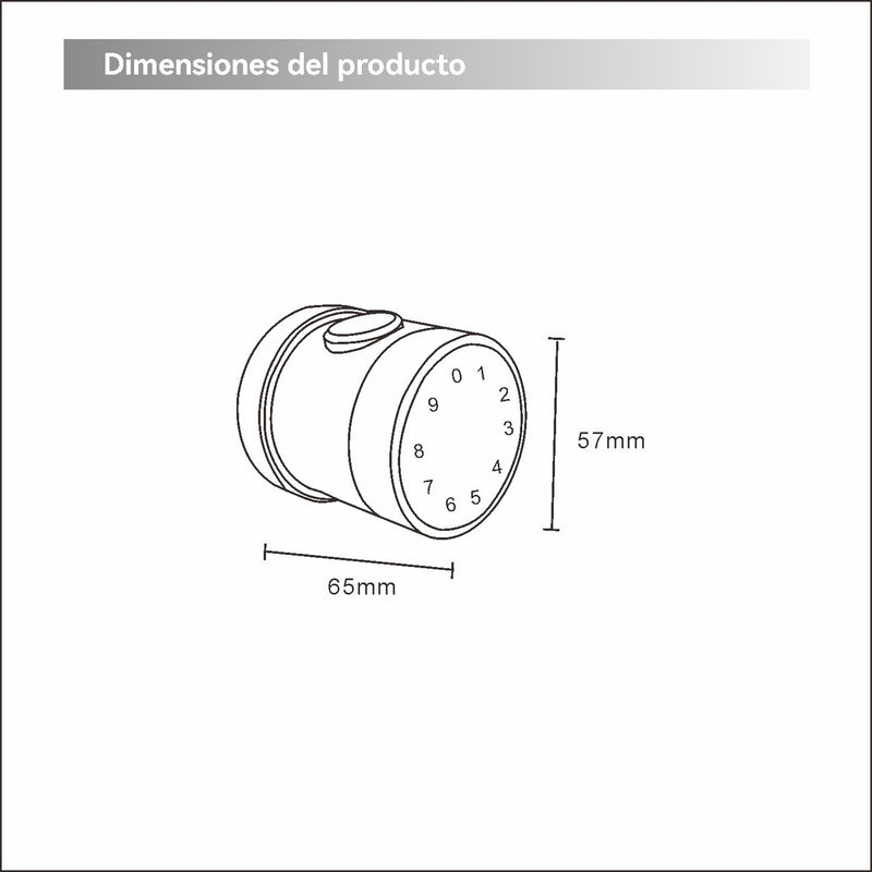 Cerradura Inteligente perilla de puerta Cerrojo Smart Lock 5 en 1 Llave Huella contraseña Bluetooth Tuya app fácil de instalar