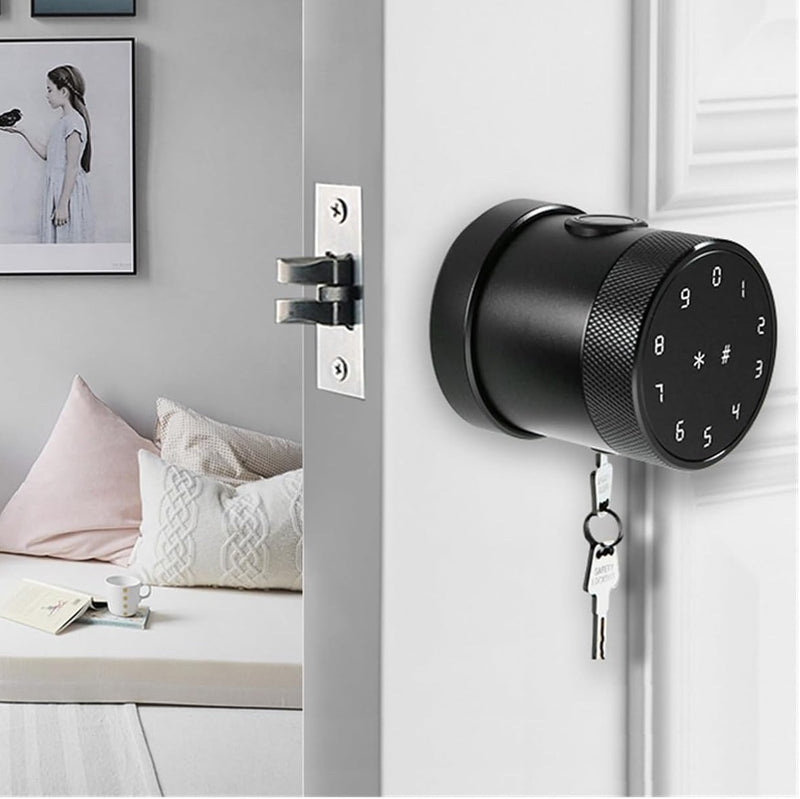 Cerradura Inteligente perilla de puerta Cerrojo Smart Lock 5 en 1 Llave Huella contraseña Bluetooth Tuya app fácil de instalar