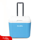 Cooler Portátil con rueditas 52L/55QT Tiempo en frío: 72hrs.  53 x 44 x 47.6 cm, Ideal para 48 botellas de Coca-Cola de 550 ml Hielera.