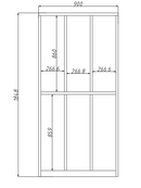 Locker Casilleros metálicos de 6 casillas 2 niveles con barra de ropa repisa y cerradura de llave 1850x900x450mm