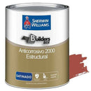 Pintura Anticorrosiva Satinada Color Rojo, 1/4 Galón. Sherwin Williams