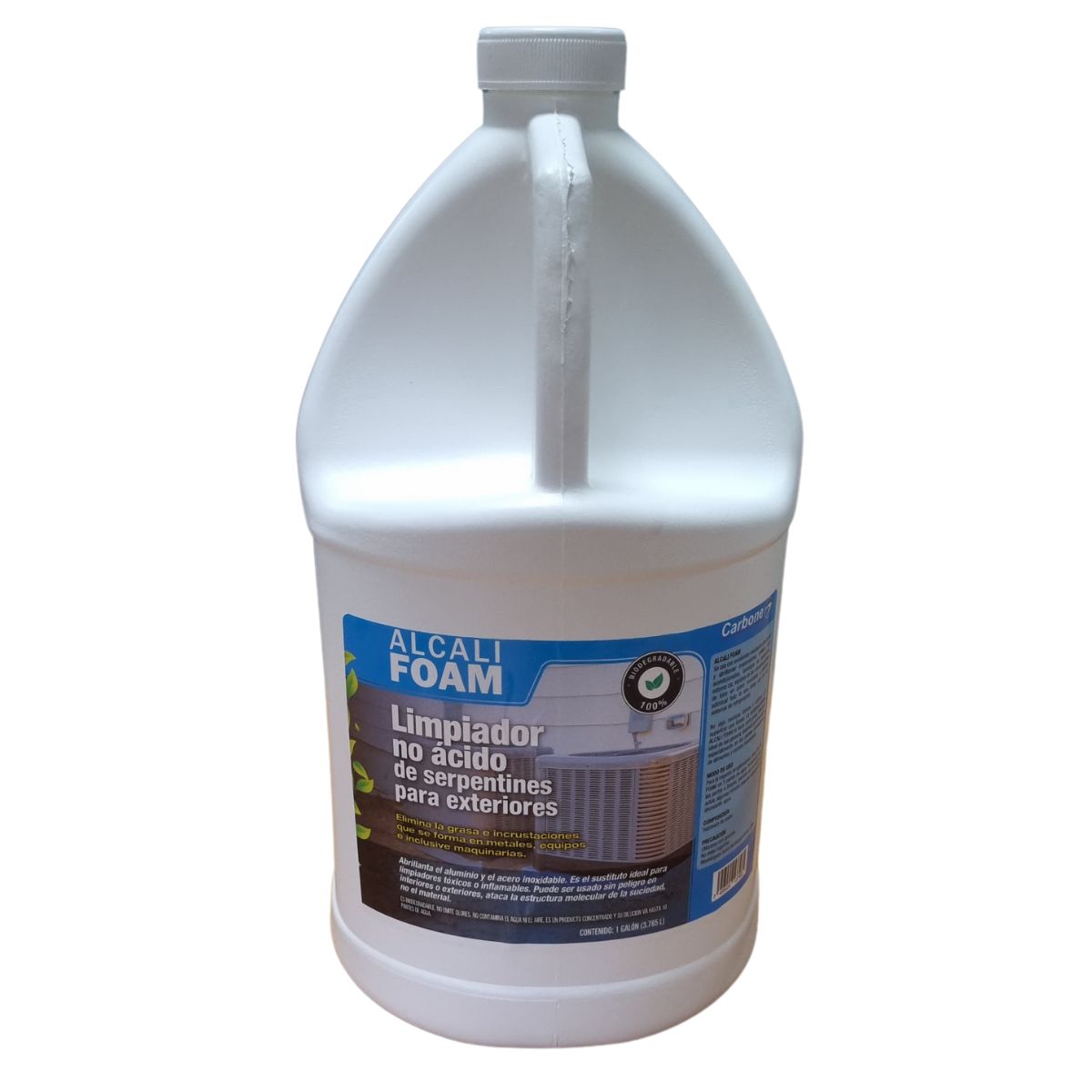Limpiador no ácido de serpentines y bobinas de aires acondicionados. abrillantador de aluminio y acero inoxidable. 1 galón (3.785L)