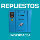 Repuestos para Compresor de aire de tornillo rotativo doble 7.5 kW, 10 hp, 7 presión bar, enfriamiento por aire. Código LNG-ERC-10SA