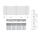 Lama Louver Curva Blanco para clipar en marco U127 Ancho 100x35x1mm 5800 mm long.