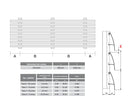 Lama Louver Curva Negra Para Clipar En Marco U127 Ancho 100X35x1mm 5.85M Long.