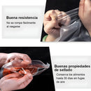 Rollos de bolsas para sellado al vacío. Libre de BPA. Apto para congelador y microondas. Rollo de envasado al vacío.