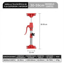 Barra Soporte sostenedor de montaje para placas de Drywall Gypsum Yeso 30–59 cm para Carpintería y Montaje, Carga 50-70 kg