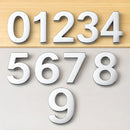 Números en Acrílico Autoadhesivo (7x4.5x0.8cm) para Fachadas y Puertas. Letrero Señal Numérica Adhesiva (unidad).