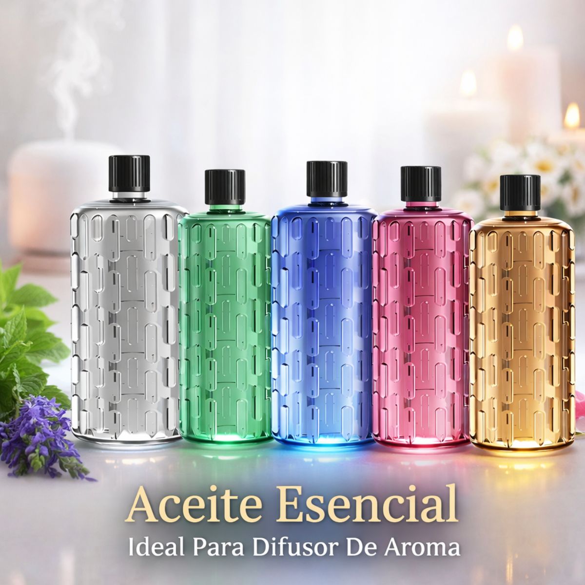 Aceites Esenciales Ideales Para Difusor De Aroma. Fragancias (0.5L) Compatibles con LT696. Aromaterapia.