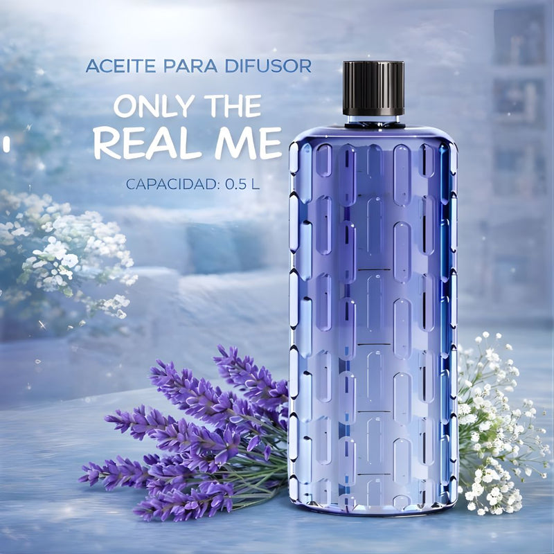 Aceite Esencial Ideal Para Difusor De Aroma. Fragancia Only the real me (0.5L) Compatible con LT696. Aromaterapia.