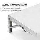 Repisas Mesas Plegables de Pared en Acero Inoxidable 201. Estantes Abatibles. Soporte Resistente Anticorrosión para Cocina, Lavandería o Taller.