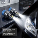 Bombillos LED Automotrices de Alta Potencia Luces LED H4 Para Auto. Repuesto De Focos Para Auto. Bombillo Para Faro Delantero. Luz Blanca. Plug & Play.  ( se vende por unidad) No par