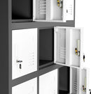 Locker Casilleros metálicos de 18 casillas 6 niveles con cerradura de llave 1850x900x450mm