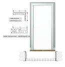 Repuesto de Marco y jamba para puertas WPC color BLANCA marco completo NO INCLUYE HOJA NI HERRAJES