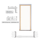 Repuesto de Marco y jamba para puertas WPC color FRESNO marco completo NO INCLUYE HOJA NI HERRAJES