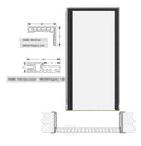 Repuesto de Marco y jamba para puertas WPC color WENGUE marco completo NO INCLUYE HOJA NI HERRAJES