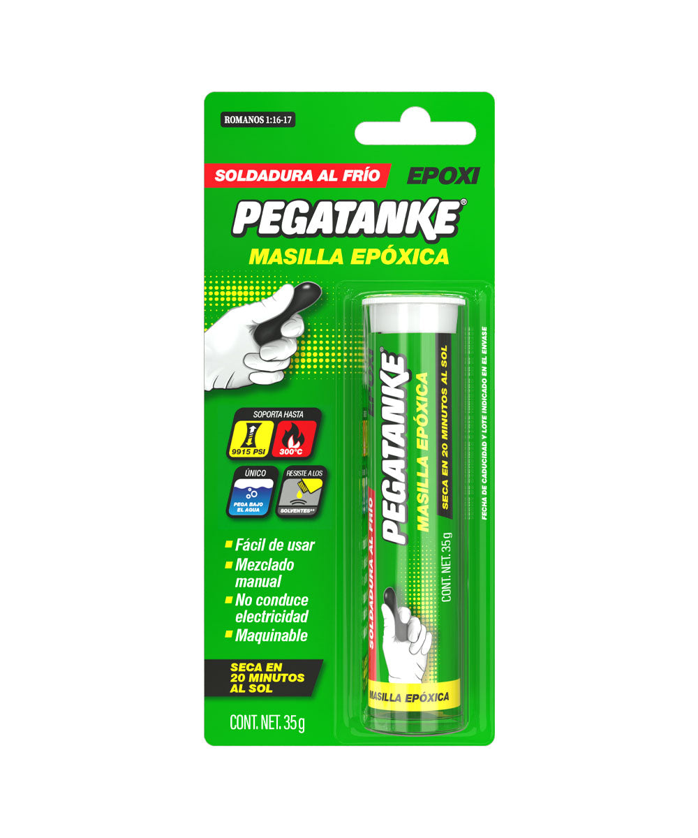 Masilla reparadora epóxica 35 gramos. Pegatanke