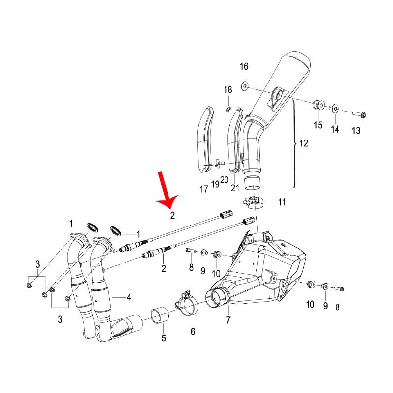 REAR SWING ARM ASSY MATT BLACK