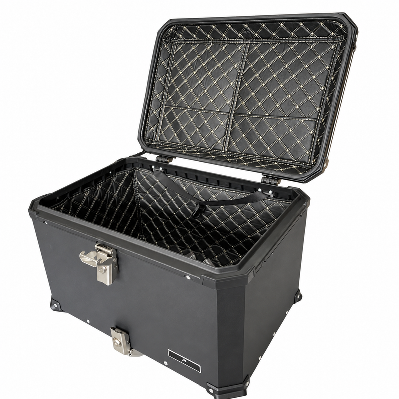 Baúl para Motocicleta Capacidad 80lt Color Negro Negro