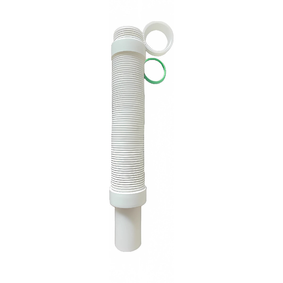 Tubo extensor para trampa de PVC para lavamanos o lavaplatos NESSATI  de 1 1/2" x 40cm- 80cm con salida para 1 1/2" NESSATI flexible