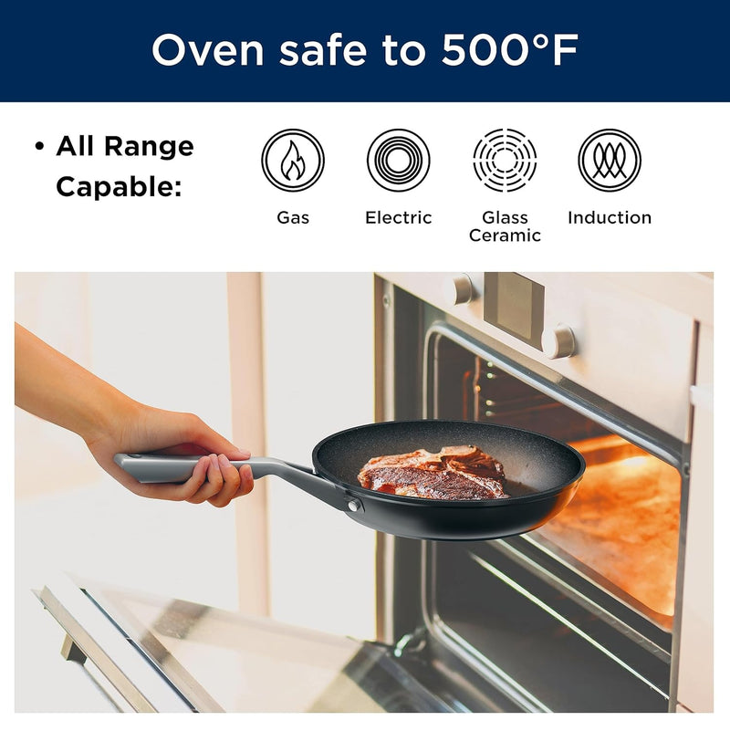 Ollas y sartenes Ninja Neverstick Essential de 10 Piezas. Juego de ollas y sartenes C19000.