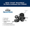 Ollas y sartenes Ninja Neverstick Essential de 10 Piezas. Juego de ollas y sartenes C19000.