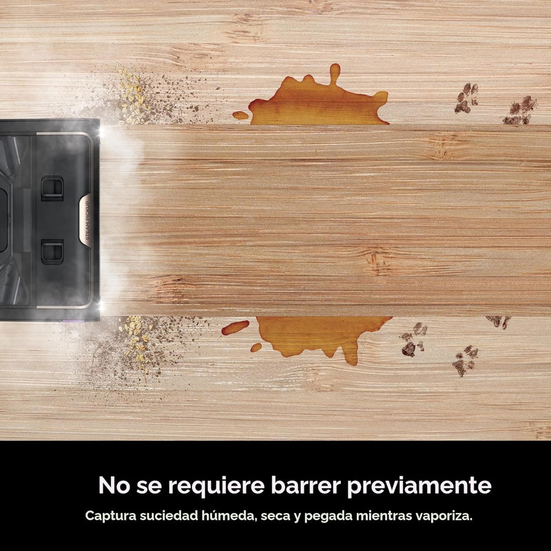 Limpiador a Vapor Eléctrico Shark Steam Pickup con Función de Recolección de Suciedad, Cepillo Autolimpiante y Limpieza 2 en 1 para Pisos.