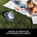 Ventilador Portátil Shark FlexBreeze HydroGo con Nebulizador. Abanico Inalámbrico, Recargable IPX5 para Interior y Exterior.