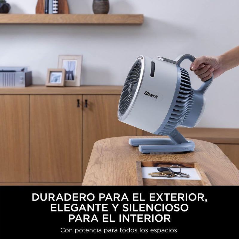 Ventilador Portátil Shark FlexBreeze HydroGo con Nebulizador. Abanico Inalámbrico, Recargable IPX5 para Interior y Exterior.