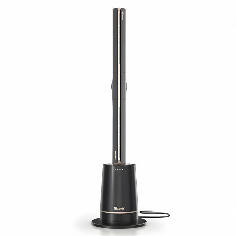 Ventilador de torre sin aspas Shark TurboBlade Ultra Customizable. Abanico oscilante silencioso con control de flujo de aire. Color charcoal.