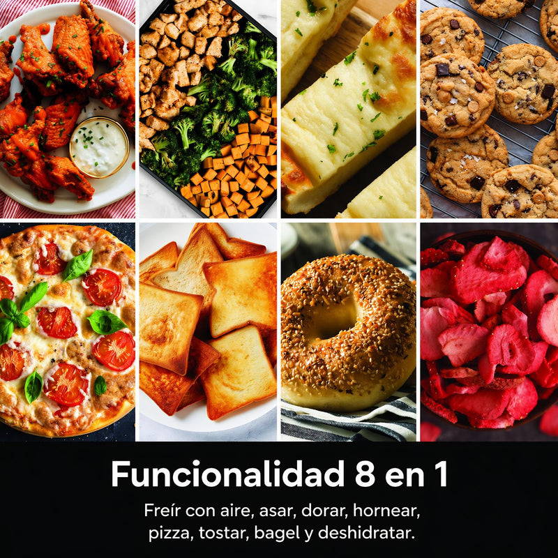 Horno Tostador con Air Fryer Ninja Flip OvenCrisp. Freidora de aire y Horno eléctrico multifuncional 8 en 1.