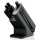 Cuchillos Ninja NeverDull. Set de 7 Piezas con Bloque y Afilador Integrado. Acero Inoxidable de Alta Precisión para Cocina.