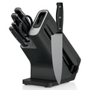 Cuchillos Ninja NeverDull. Set de 7 Piezas con Bloque y Afilador Integrado. Acero Inoxidable de Alta Precisión para Cocina.