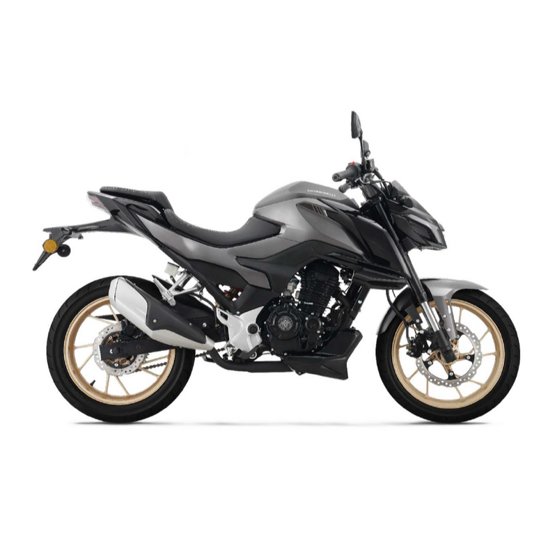 Moto Morbidelli NZ250 249cc Color Gris Motor monocilíndrico 4 Tiempos.